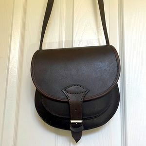Real leather saddlebag